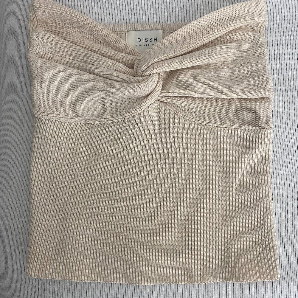 Strapless, Sweater Crop Top